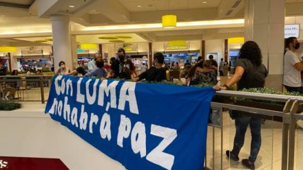 Protesta de Mujeres Contra Luma en Plaza Las Américas