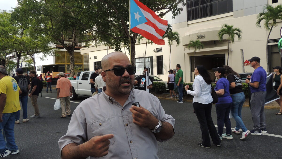 Ricardo Santos Ortiz, portavoz del MST, durante una entrevista realizada en vivo por la página de facebook de Bandera Roja.
