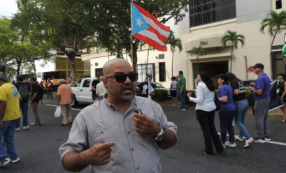 Ricardo Santos Ortiz, portavoz del MST, durante una entrevista realizada en vivo por la página de facebook de Bandera Roja.